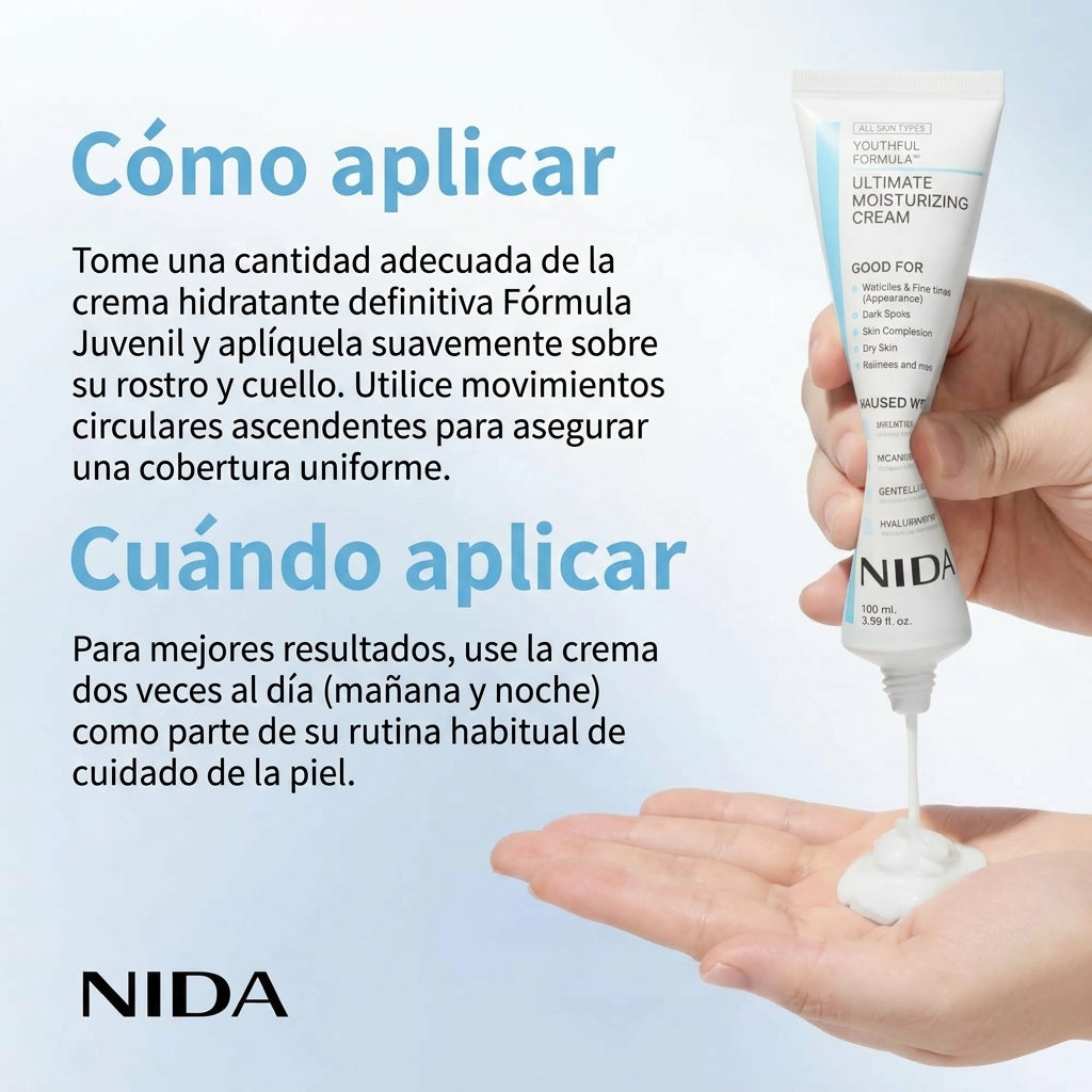 NIDA Crema Hidratante | Anti-manchas y Anti-edad