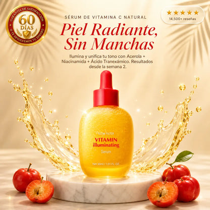 Sérum Vitamina C Piel Radiante, Sin Manchas