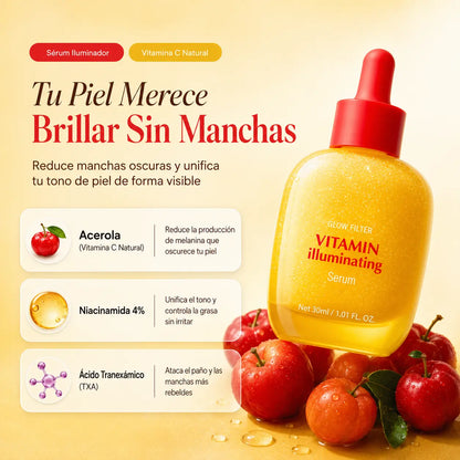 Sérum Vitamina C Piel Radiante, Sin Manchas