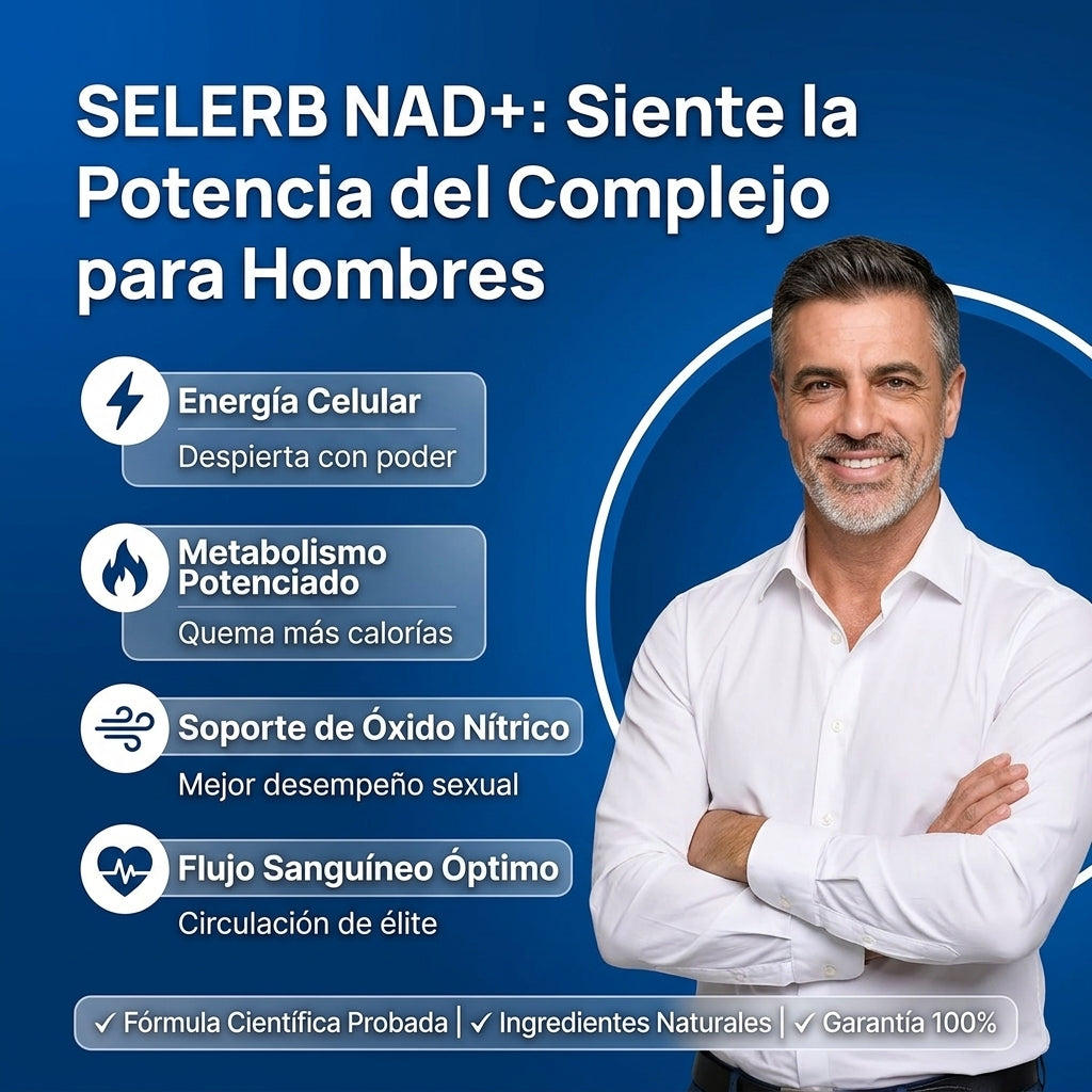 SELERB NAD | Energía Máxima, Desempeño Sexual y Apariencia Joven en 30 Días