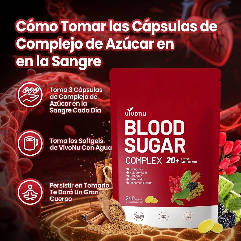 Suplemento Natural Para el Azúcar – Canela, Cúrcuma y Más | VIVONU