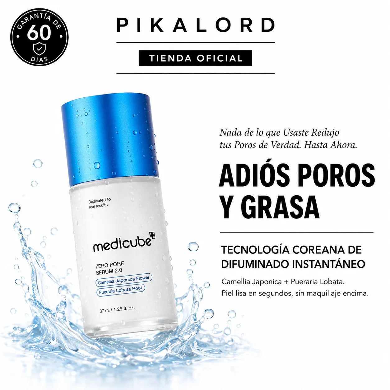 Medicube Zero Pore Serum 2.0 | Para Piel Grasa, Mixta y con Acné — Resultado Inmediato