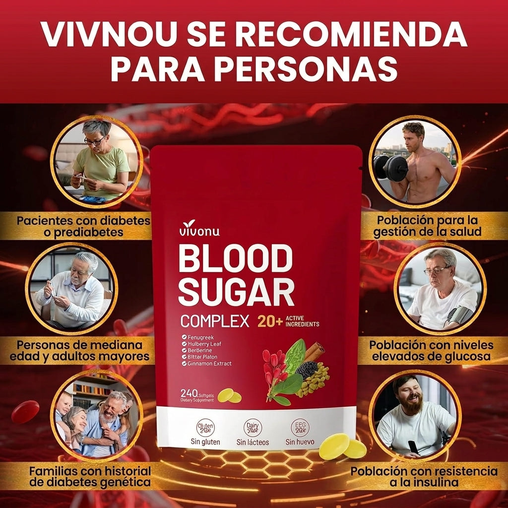 Suplemento Natural Para el Azúcar – Canela, Cúrcuma y Más | VIVONU